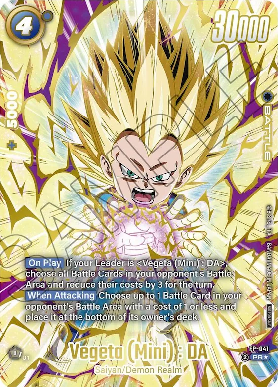 Vegeta (Mini) : DA - FP-041 (Ultimate Battle 2025 Vol.4) #fp-041 – Tournament and Championship Promos