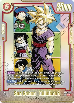 Son Gohan : Childhood - SB02-007 #sb2-007 – Tournament and Championship Promos