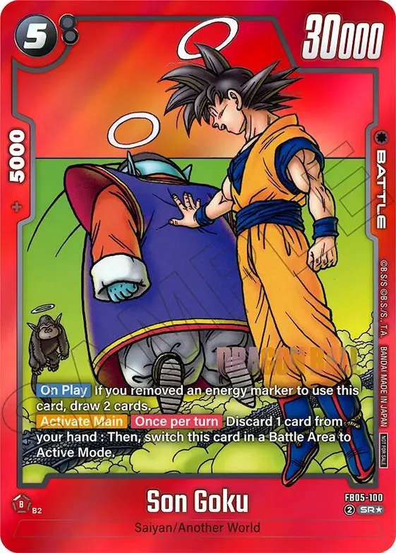Son Goku - FB05-100 (Limited Pack MANGA Version 02) #fb5-100 – Tournament and Championship Promos
