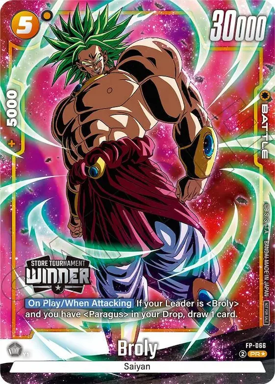 Broly (Tournament Pack -Winner- 09) #fp-066 – Tournament and Championship Promos
