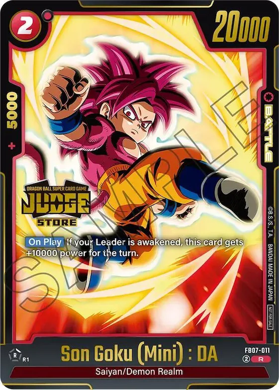 Son Goku (Mini) : DA (Judge Pack (Store Judge) 05) #fb7-011 – Tournament and Championship Promos