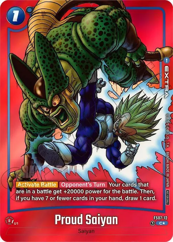 Proud Saiyan (Limited Pack MANGA Version 02) #fs7-12 – Tournament and Championship Promos
