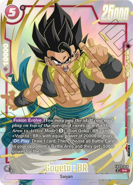 Gogeta : BR - FB09-006 (Limited Pack 26-27 WAVE1) #fb9-006 – Tournament and Championship Promos