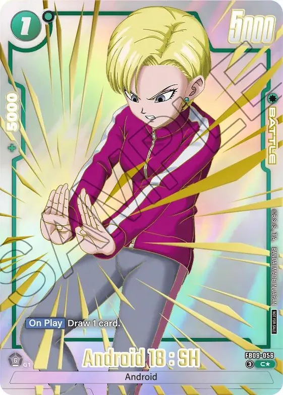 Android 18 : SH (Limited Pack 26-27 WAVE1) #fb9-056 – Tournament and Championship Promos
