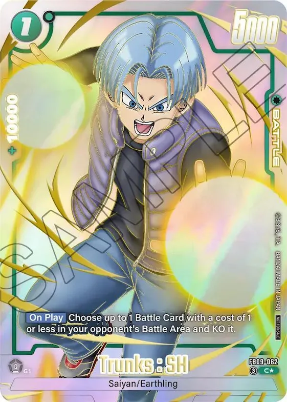 Trunks : SH (Limited Pack 26-27 WAVE1) #fb9-062 – Tournament and Championship Promos