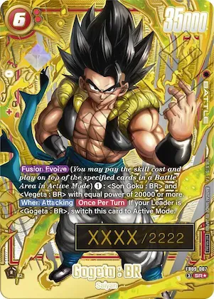 Gogeta : BR - FB09-007 (Serial Numbered) #fb9-007 – Tournament and Championship Promos