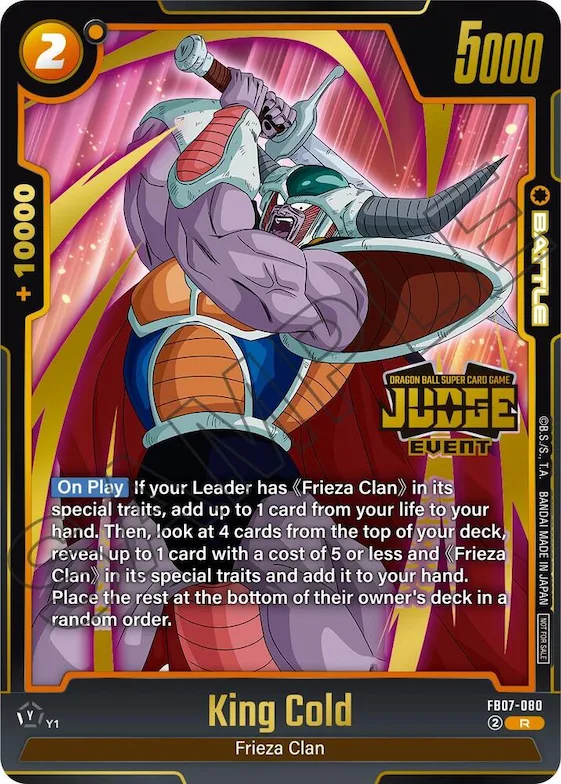 King Cold (Judge Pack (Event Judge) 05) #fb7-080 – Tournament and Championship Promos
