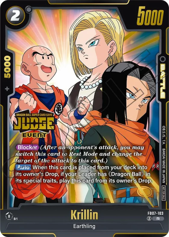 Krillin (Judge Pack (Event Judge) 05) #fb7-103 – Tournament and Championship Promos