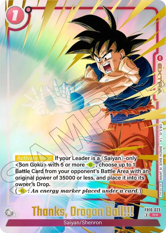 Thanks Dragon Ball!!! (Limited Pack 26-27 WAVE2) #fb10-023 – Tournament and Championship Promos
