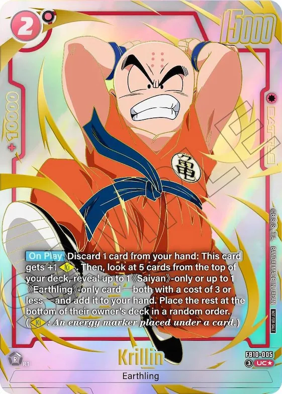 Krillin - FB10-005 (Limited Pack 26-27 WAVE2) #fb10-005 – Tournament and Championship Promos
