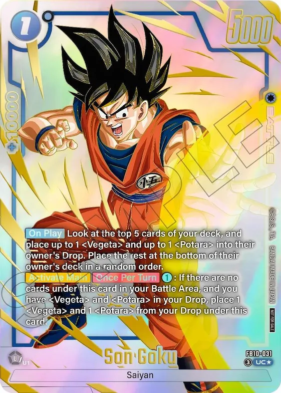 Son Goku - FB10-031 (Limited Pack 26-27 WAVE2) #fb10-031 – Tournament and Championship Promos