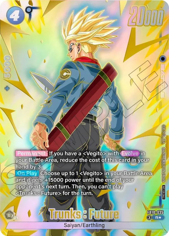 Trunks : Future - FB10-035 (Limited Pack 26-27 WAVE2) #fb10-035 – Tournament and Championship Promos