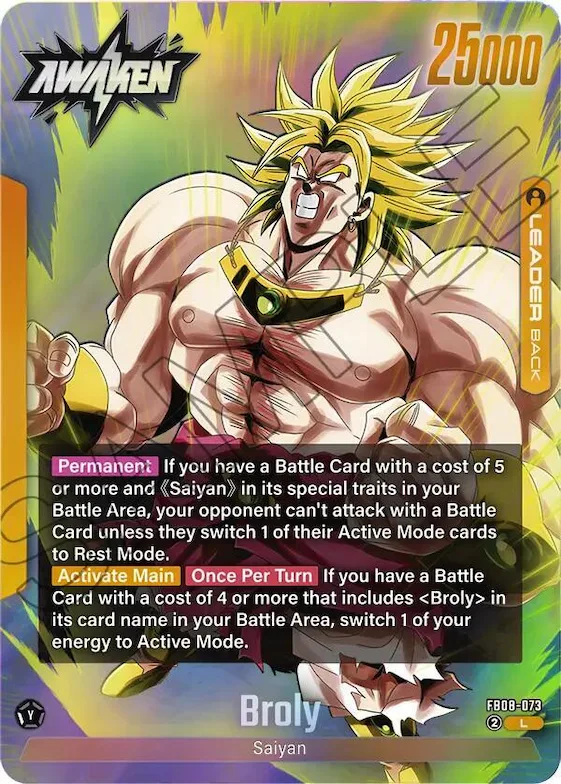 Broly - FB08-073 #fb8-073 – Story Booster 01