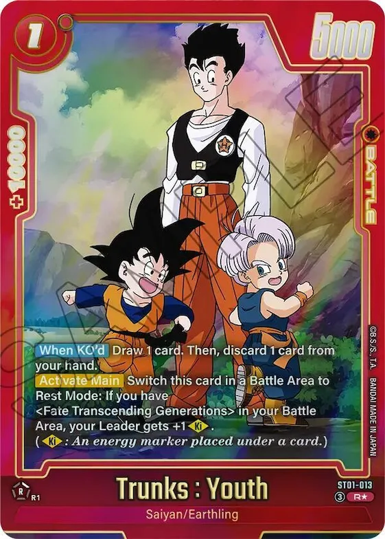 Trunks : Youth - ST01-013 #st1-013 – Story Booster 01