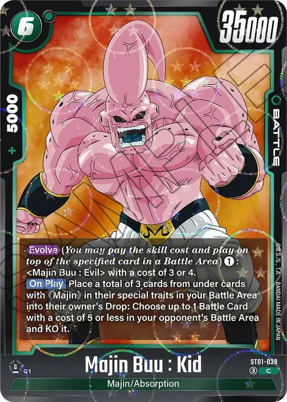 Majin Buu : Kid - ST01-039 (Dragon Ball Pattern) #st1-039 – Story Booster 01