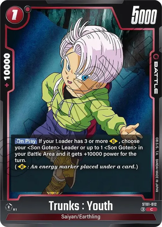 Trunks : Youth - ST01-012 #st1-012 – Story Booster 01