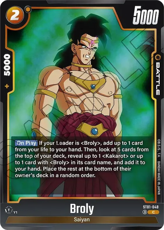 Broly - ST01-048 #st1-048 – Story Booster 01
