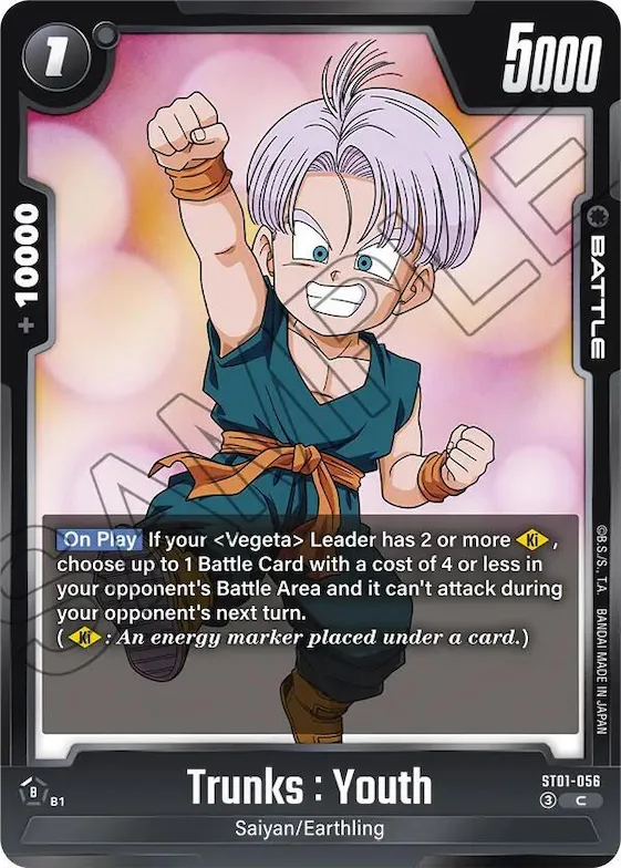 Trunks : Youth - ST01-056 #st1-056 – Story Booster 01