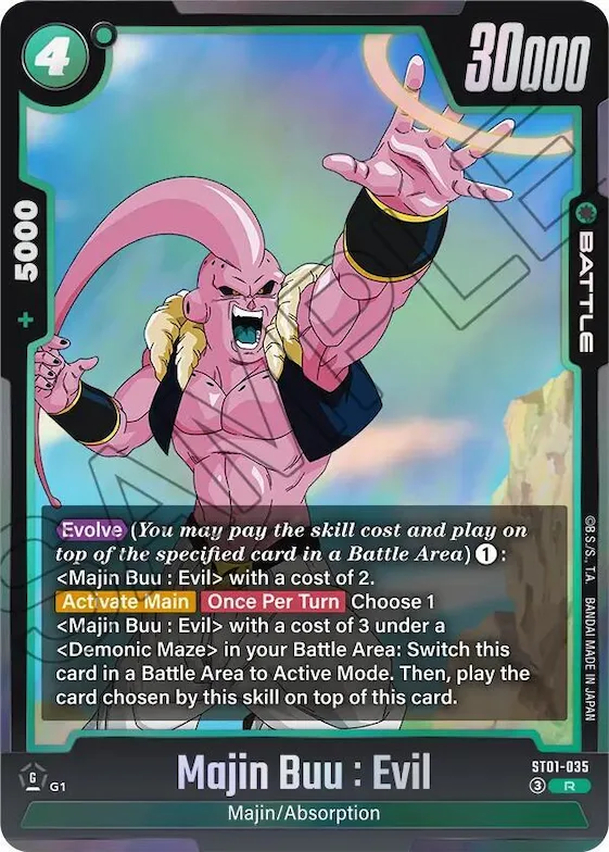 Majin Buu : Evil - ST01-035 #st1-035 – Story Booster 01