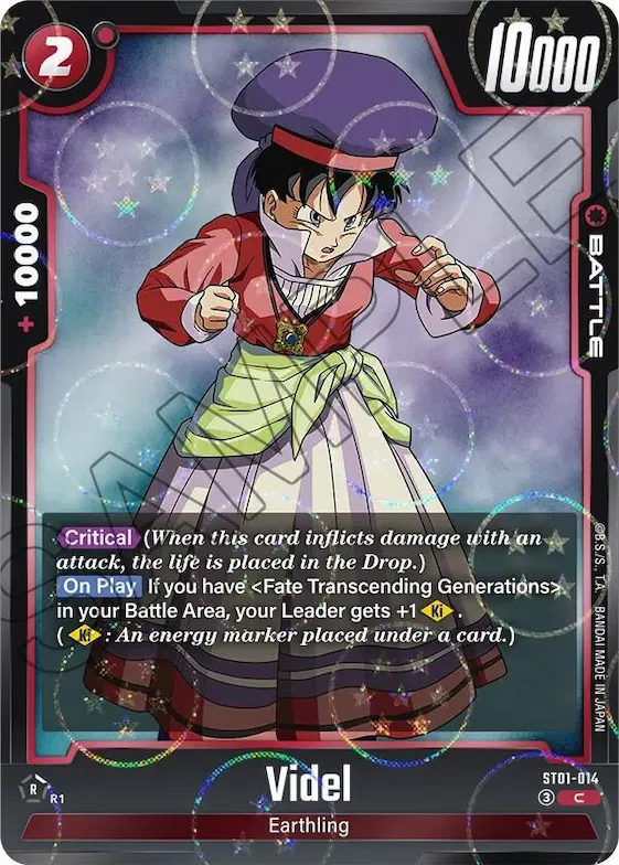 Videl (Dragon Ball Pattern) #st1-014 – Story Booster 01