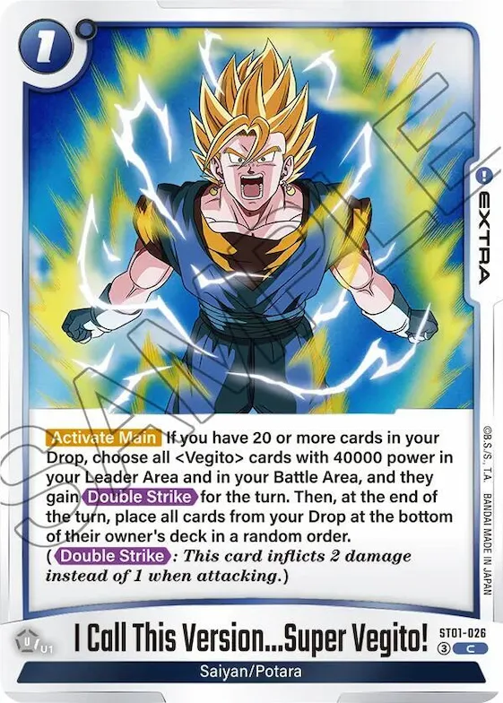 I Call This Version...Super Vegito! #st1-026 – Story Booster 01