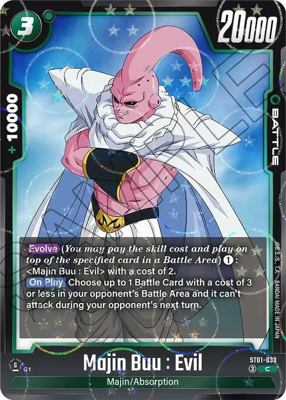 Majin Buu : Evil - ST01-033 (Dragon Ball Pattern) #st1-033 – Story Booster 01