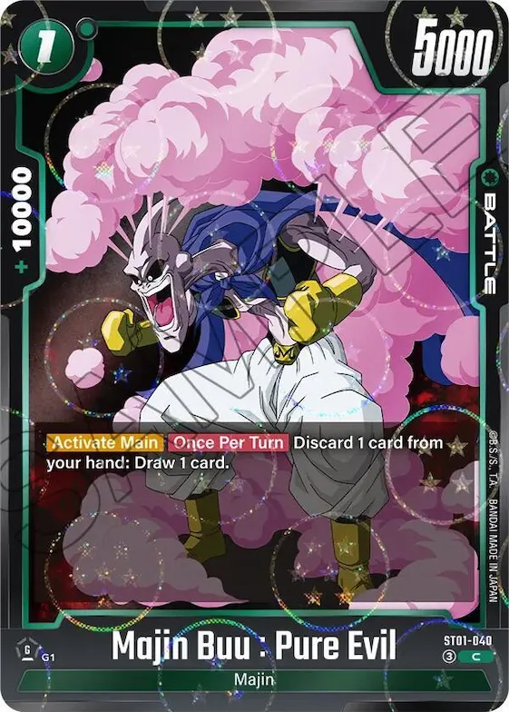 Majin Buu : Pure Evil - ST01-040 (Dragon Ball Pattern) #st1-040 – Story Booster 01