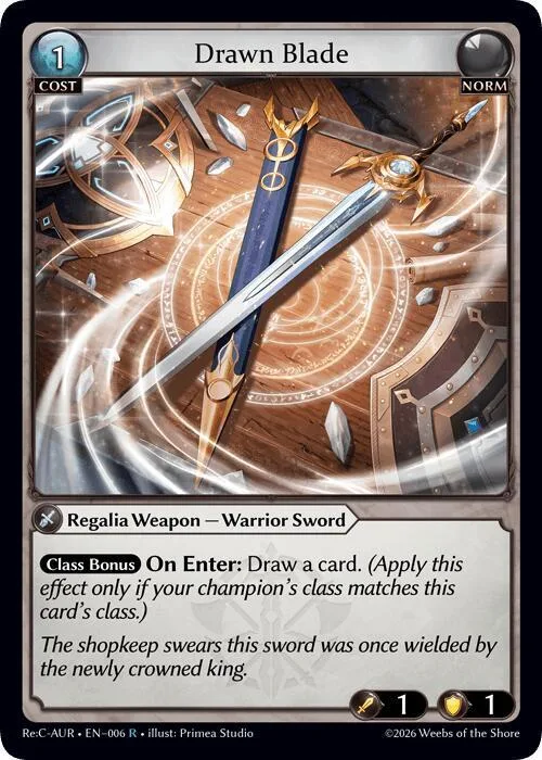 Drawn Blade #6 – Mordred Re: Collection, Aurelian Regent