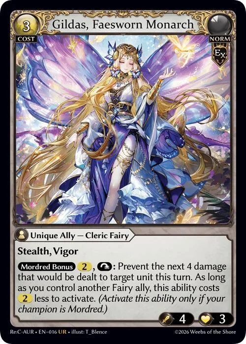 Gildas, Faesworn Monarch #16 – Mordred Re: Collection, Aurelian Regent