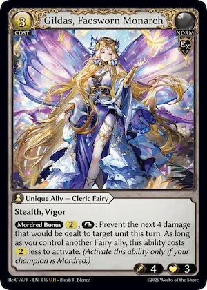 Gildas, Faesworn Monarch #16 – Mordred Re: Collection, Aurelian Regent