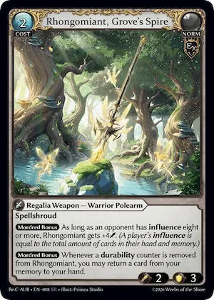 Rhongomiant, Grove's Spire #8 – Mordred Re: Collection, Aurelian Regent