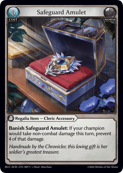 Safeguard Amulet #9 – Mordred Re: Collection, Aurelian Regent