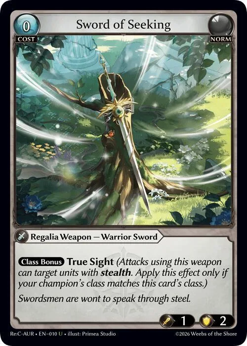 Sword of Seeking #10 – Mordred Re: Collection, Aurelian Regent