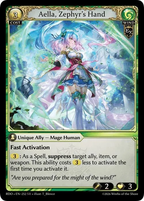 Aella, Zephyr's Hand #252 – Radiant Origins