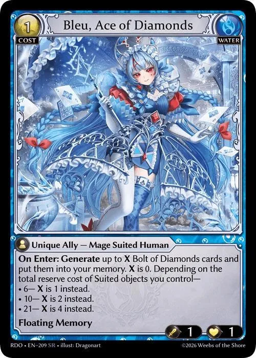 Bleu, Ace of Diamonds #209 – Radiant Origins