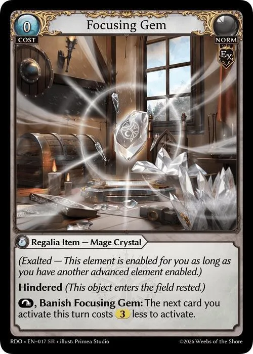 Focusing Gem #17 – Radiant Origins