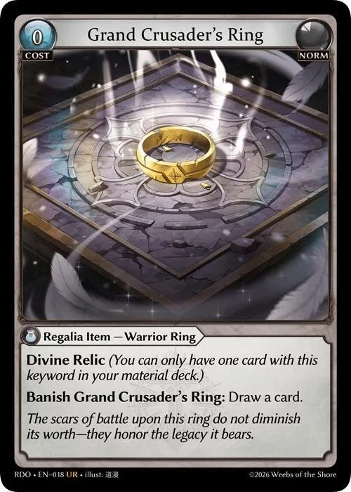 Grand Crusader's Ring #18 – Radiant Origins