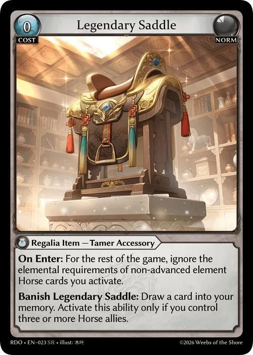 Legendary Saddle #23 – Radiant Origins