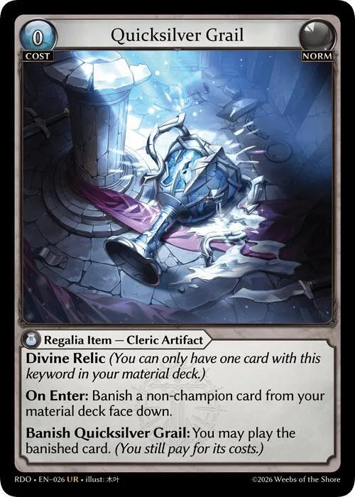 Quicksilver Grail #26 – Radiant Origins