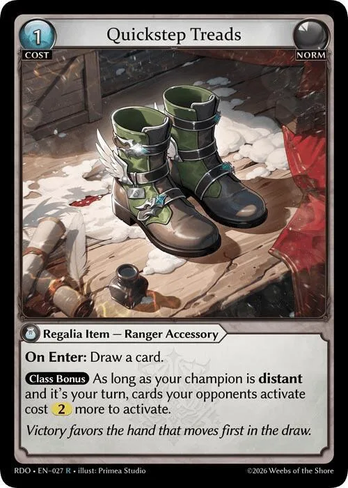 Quickstep Treads #27 – Radiant Origins