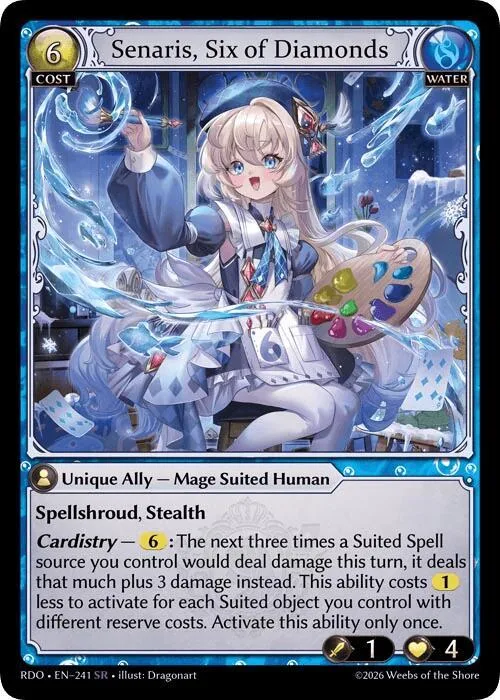 Senaris, Six of Diamonds #241 – Radiant Origins