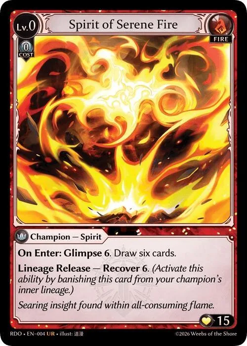 Spirit of Serene Fire #4 – Radiant Origins