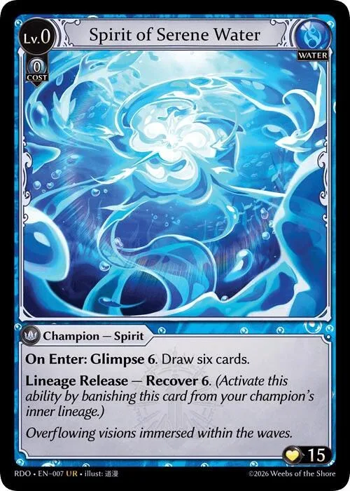 Spirit of Serene Water #7 – Radiant Origins