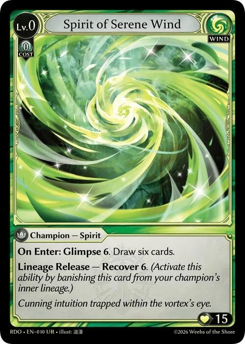 Spirit of Serene Wind #10 – Radiant Origins