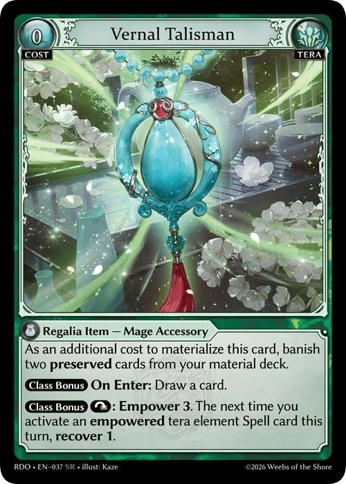 Vernal Talisman #37 – Radiant Origins