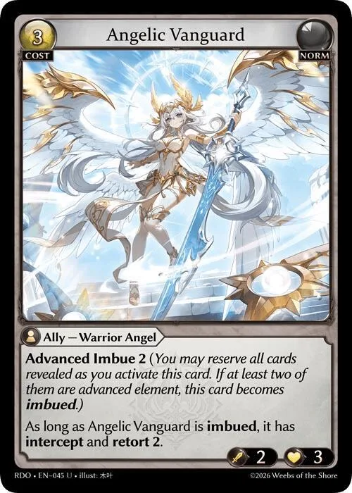 Angelic Vanguard (Curio Foil) #45 – Radiant Origins