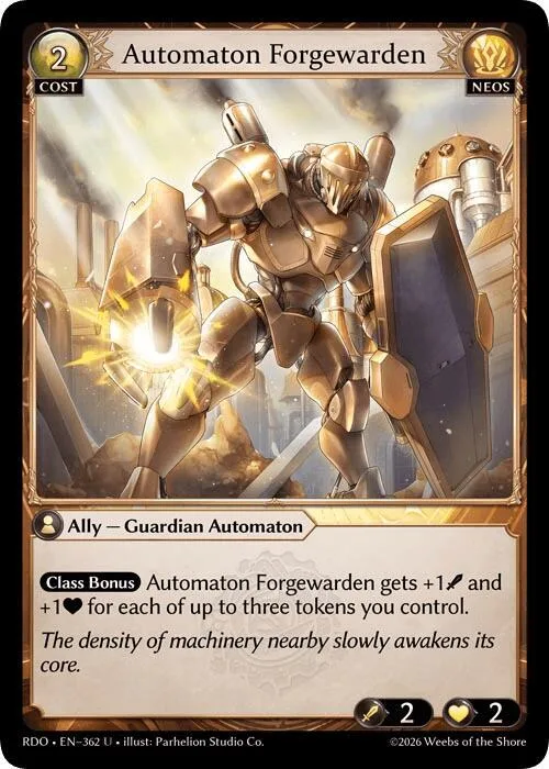 Automaton Forgewarden (Curio Foil) #362 – Radiant Origins