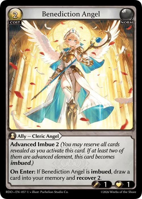 Benediction Angel (Curio Foil) #57 – Radiant Origins