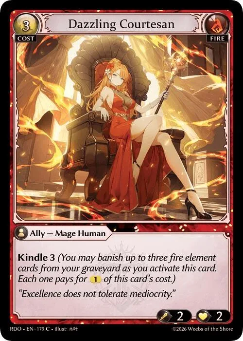 Dazzling Courtesan (Curio Foil) #179 – Radiant Origins