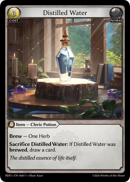 Distilled Water (Curio Foil) #68 – Radiant Origins